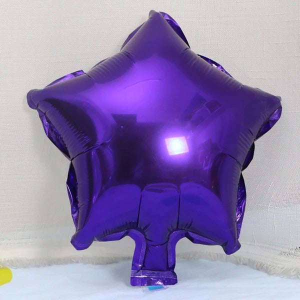 Star shape foil balloons in wednesday theme for party decoration