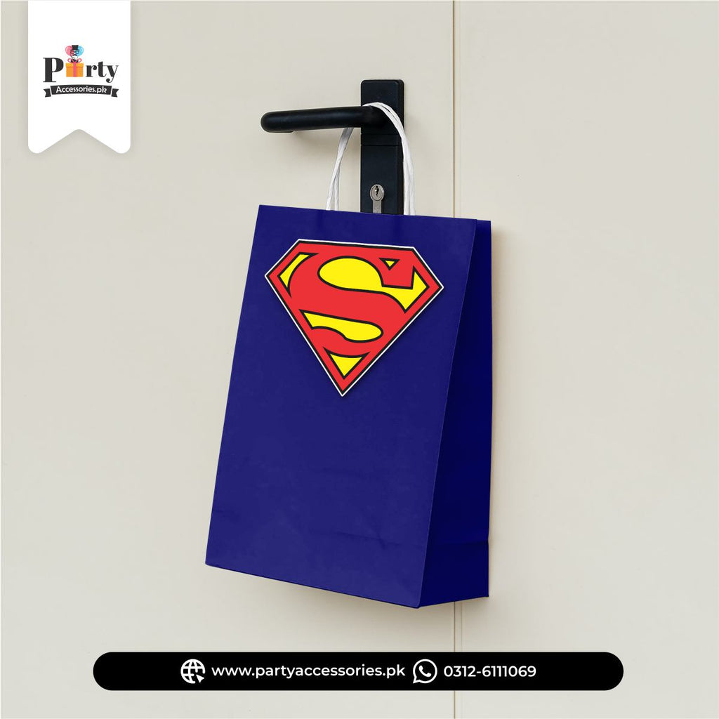 Super Man Theme Birthday Goody Bags | Premium Party Favors