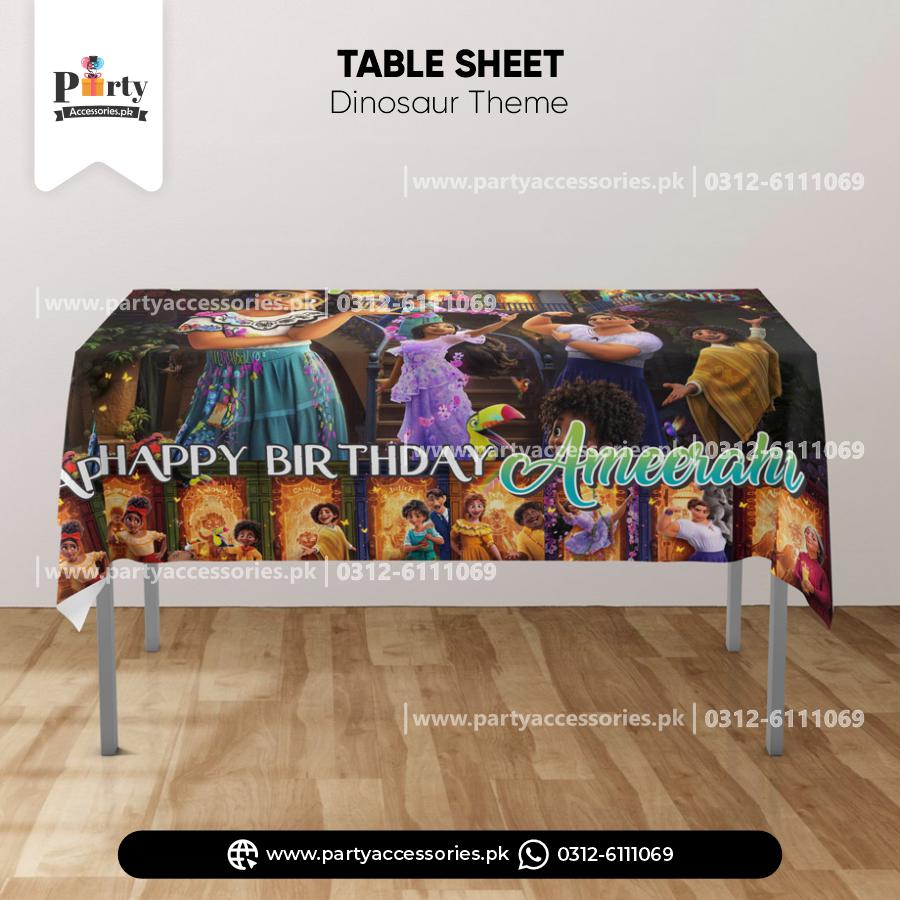 encanto theme customized table top sheet 