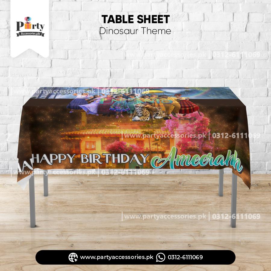 Encanto theme customized birthday party table cover for party decoration
