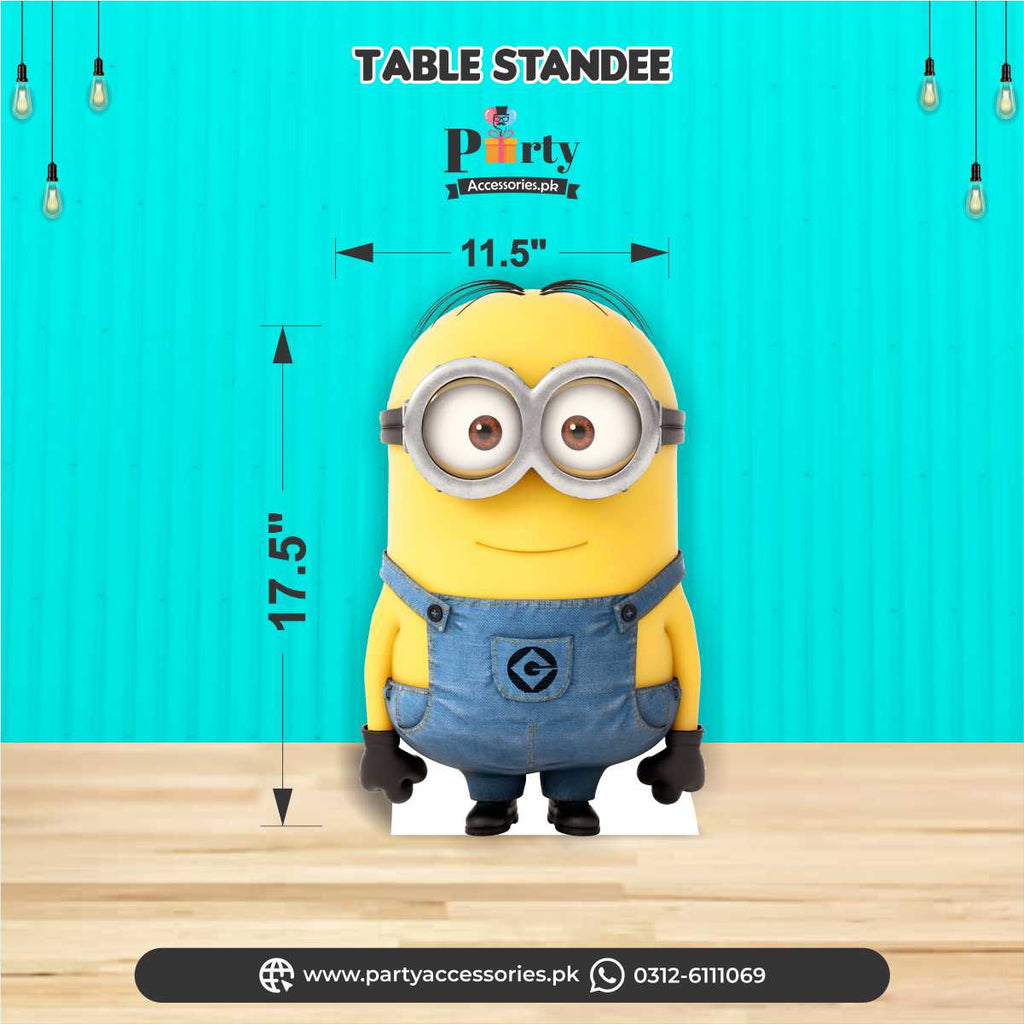 minion theme table standee 