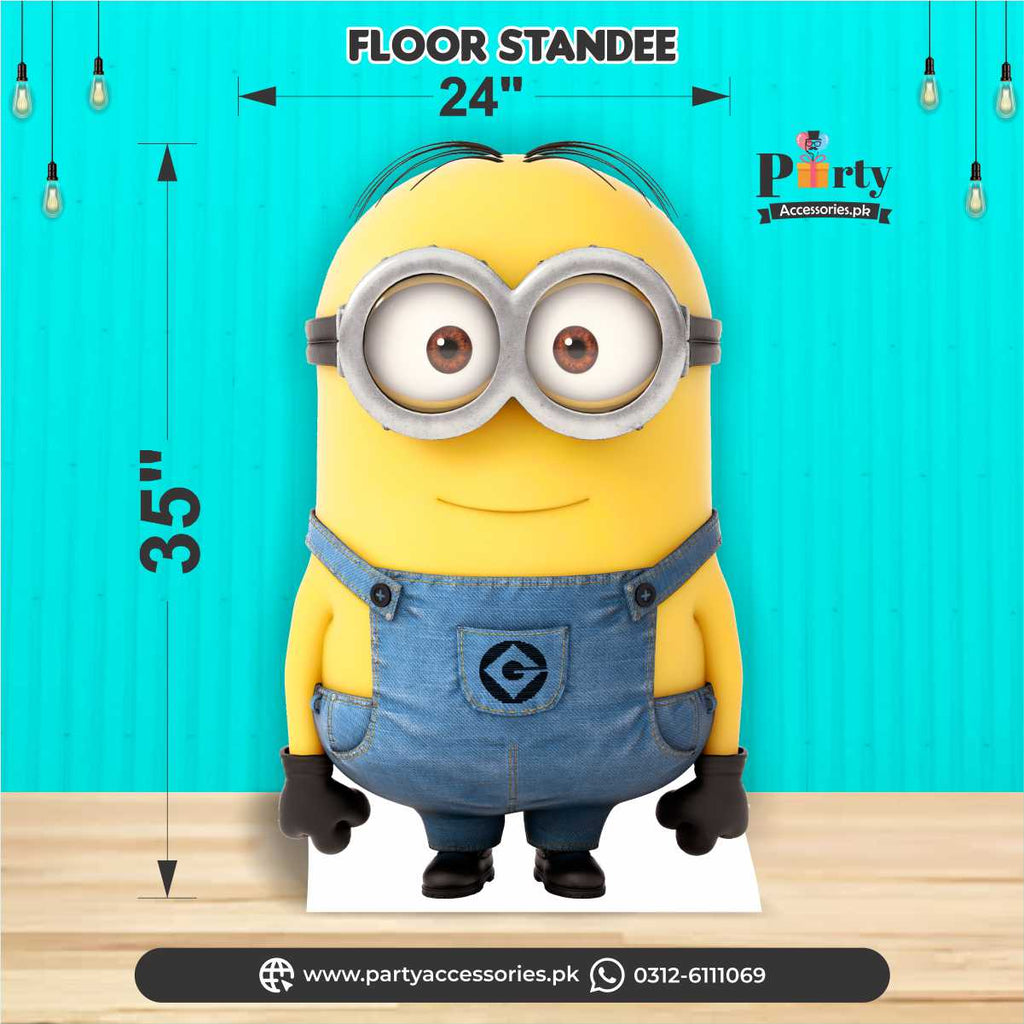 minion theme floor standing character cutout 