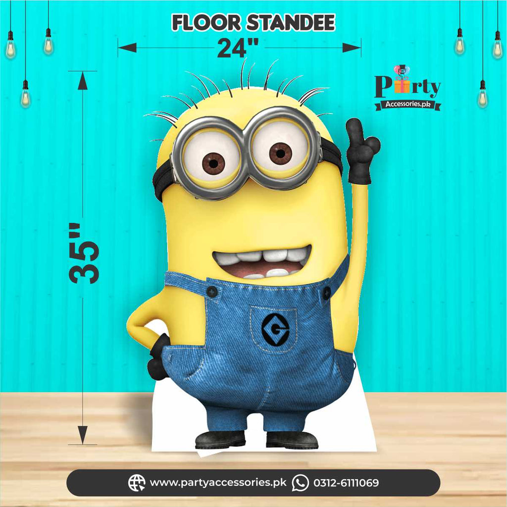 minion theme large cutout for floor decoration 