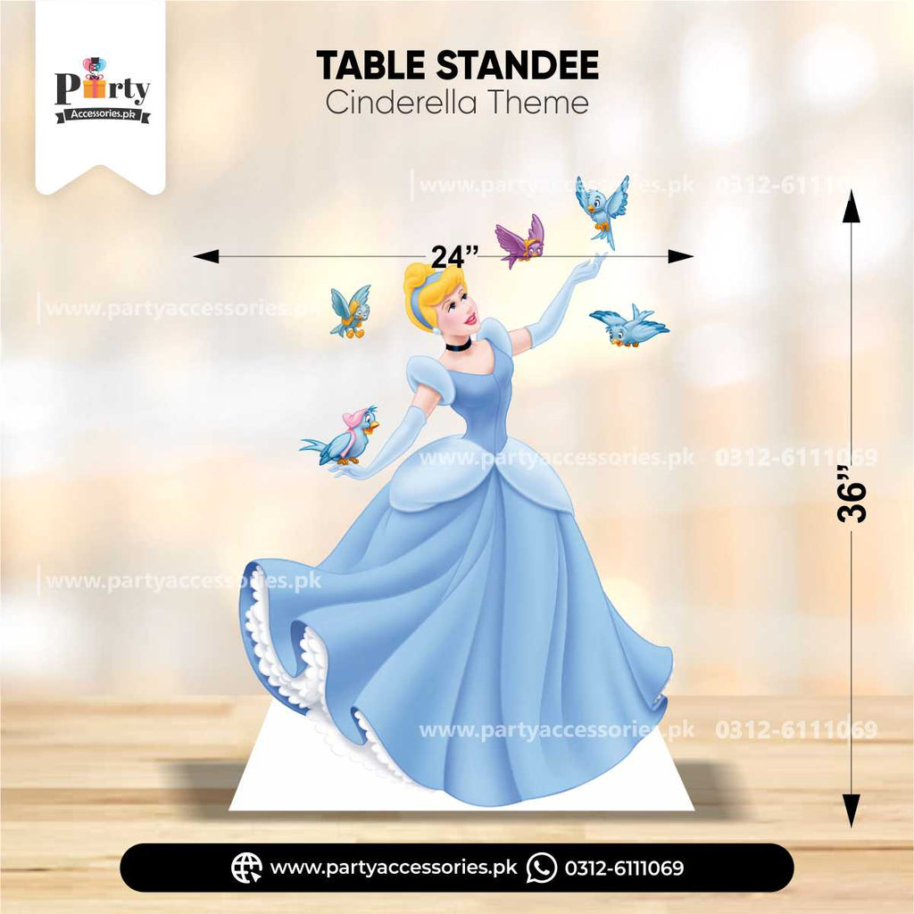 Cinderella Theme Standing Character Cutouts for Birthday Party Decoration