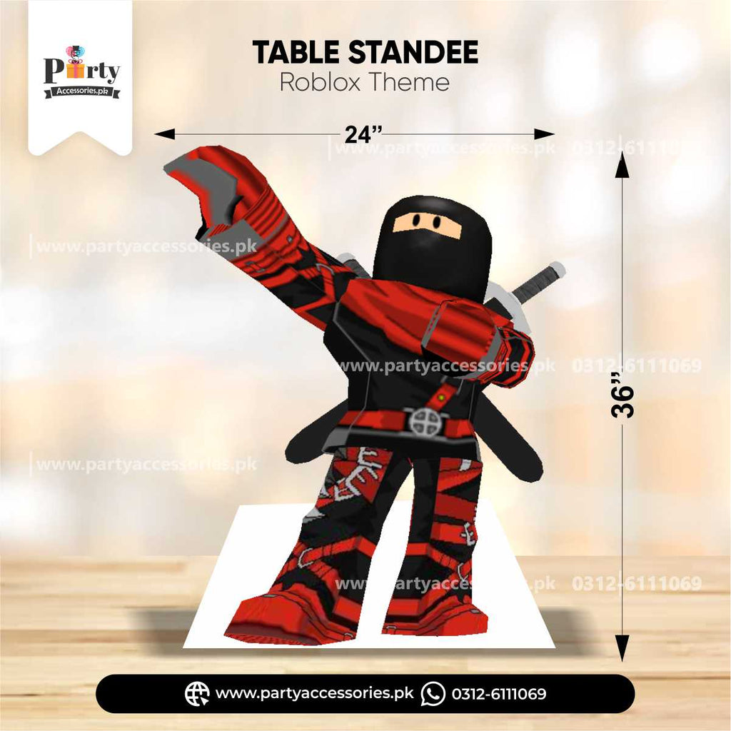 Roblox Boy Theme Standing Character Cutouts for Birthday Party Decoration