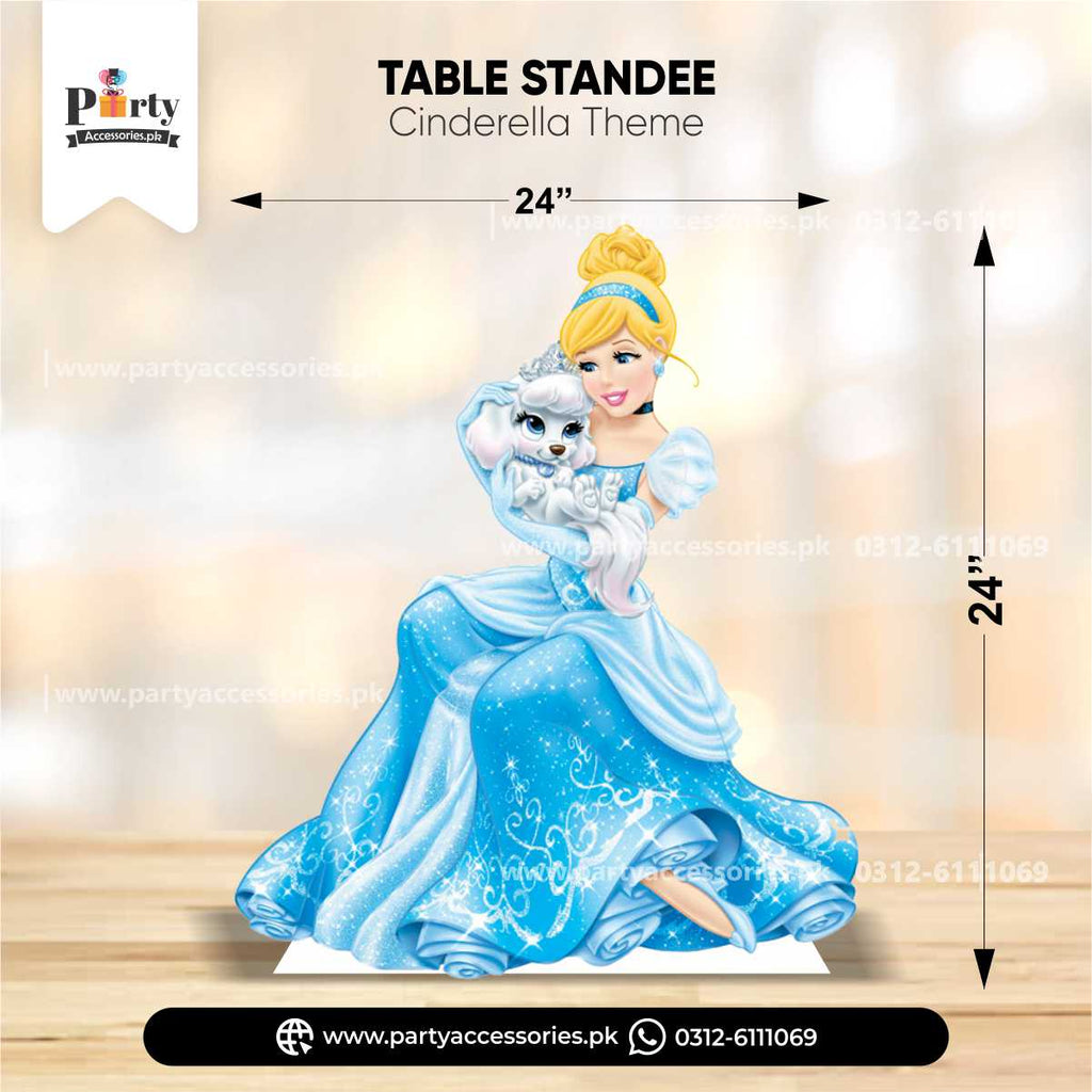 Cinderella Theme Standing Character Cutouts for Birthday Party Decoration