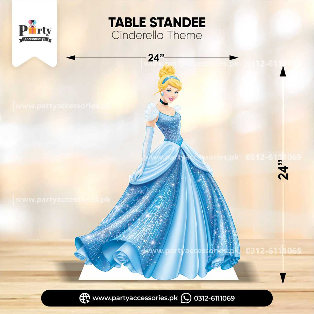 Cinderella Theme Standing Character Cutouts for Birthday Party Decoration