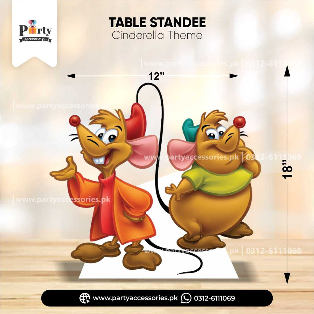 Cinderella Theme Standing Character Cutouts for Birthday Party Decoration