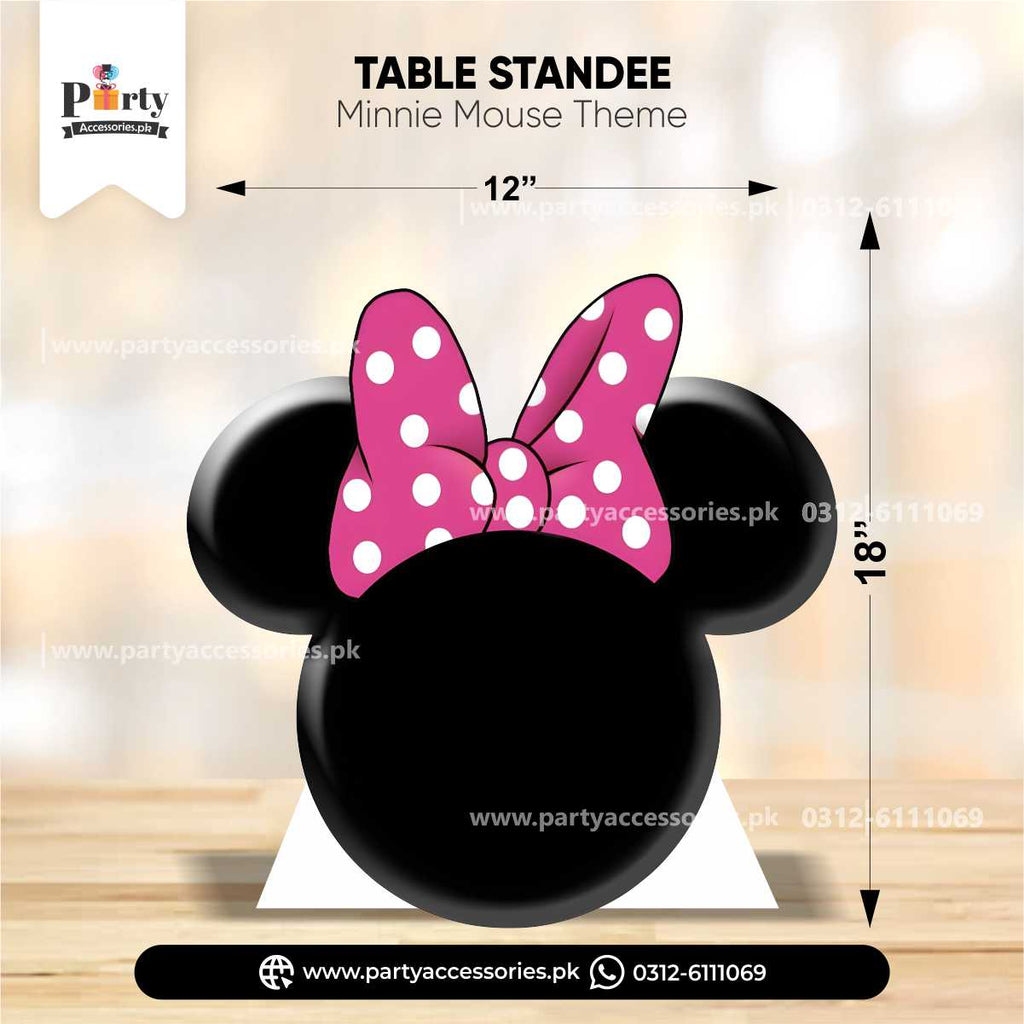 Minnie Mouse Theme Standing Character Cutouts for Birthday Party Decorations