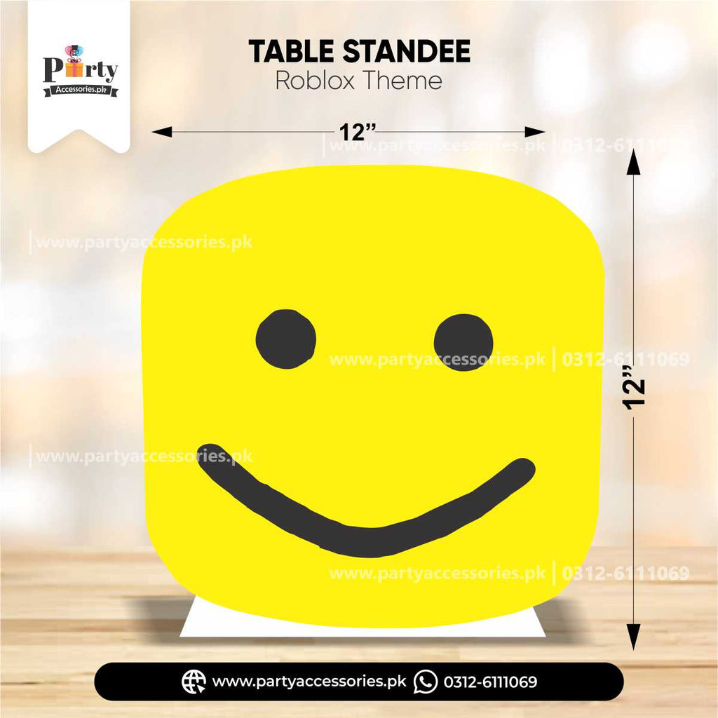 Roblox Boy Theme Standing Character Cutouts for Birthday Party Decoration