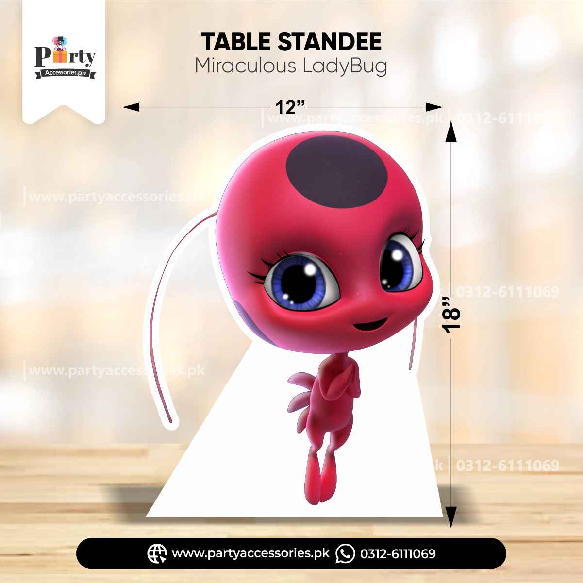 Miraculous Ladybug Standing Cutouts for Birthday Decor ...