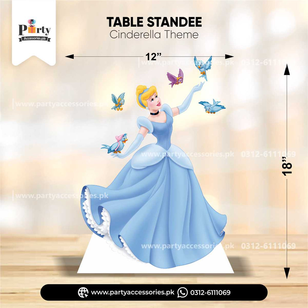 Cinderella Theme Standing Character Cutouts for Birthday Party Decoration
