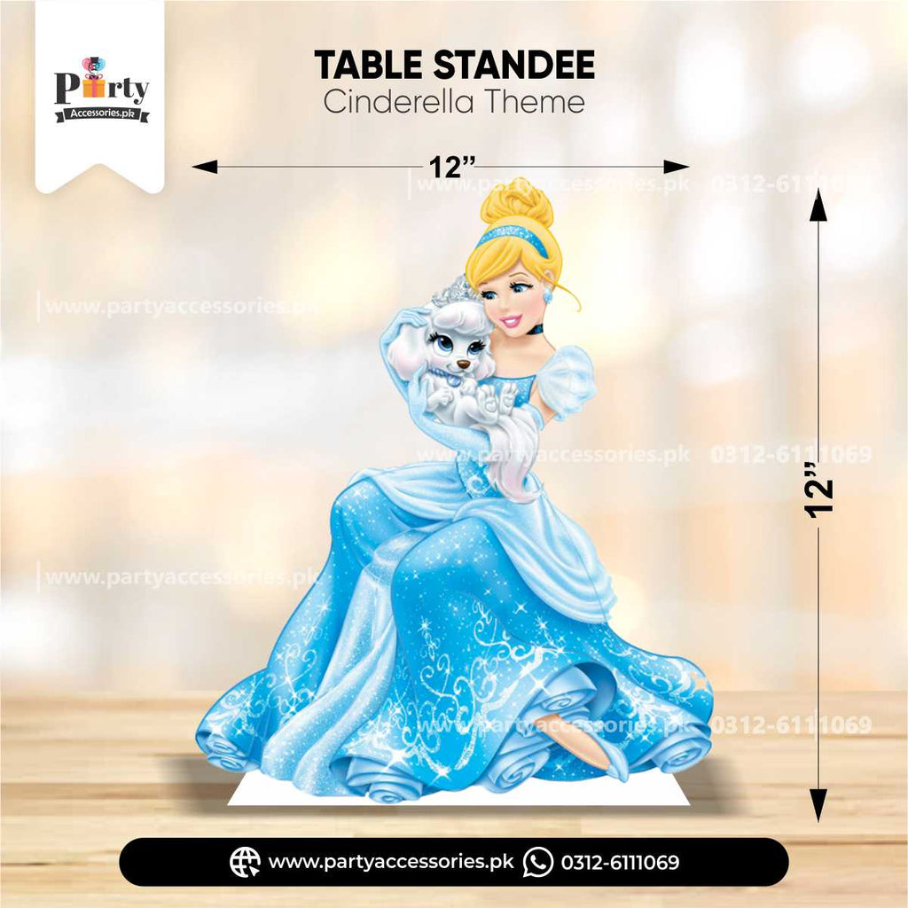 Cinderella Theme Standing Character Cutouts for Birthday Party Decoration
