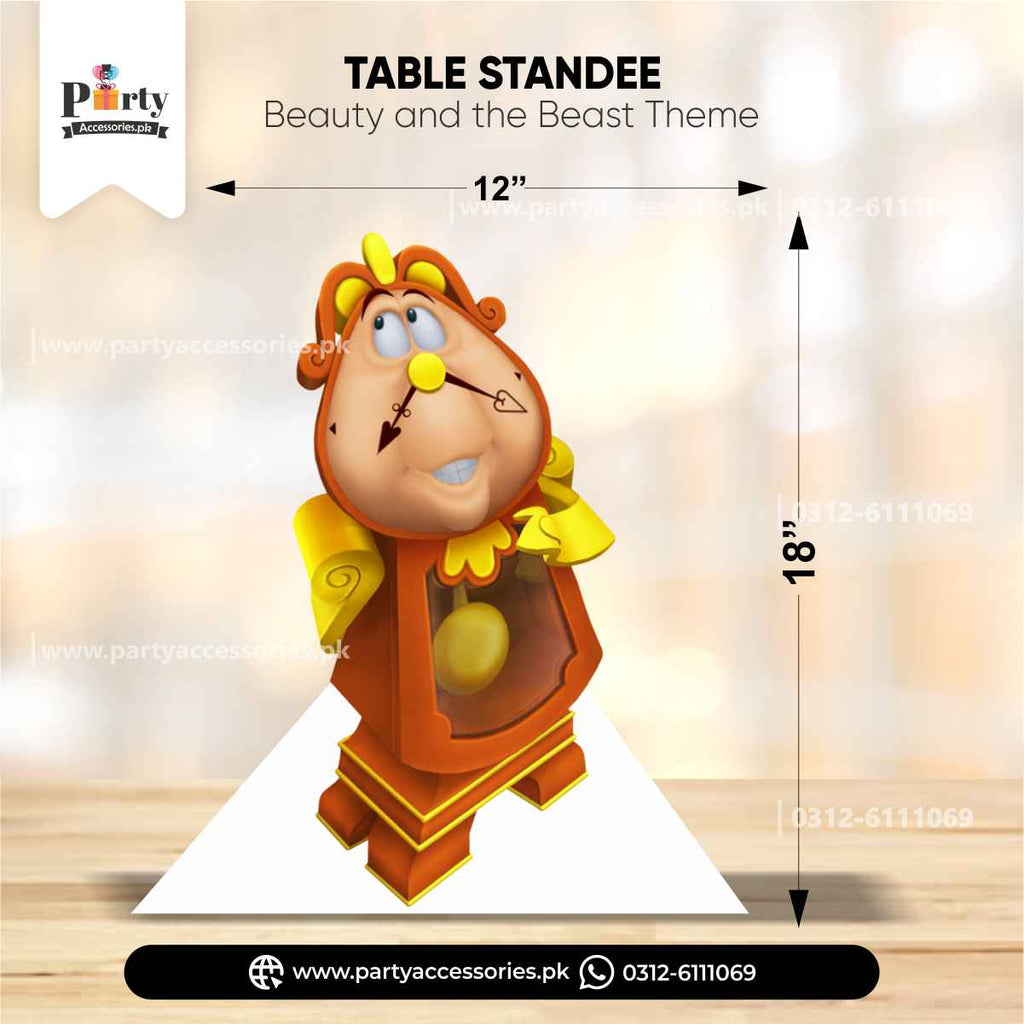 Table Standee in Beauty and the Best Theme