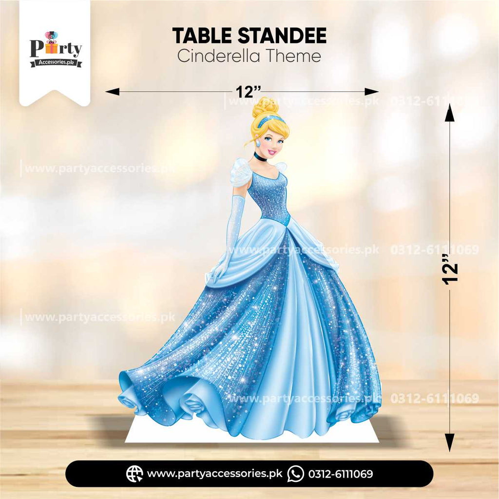 Cinderella Theme Standing Character Cutouts for Birthday Party Decoration