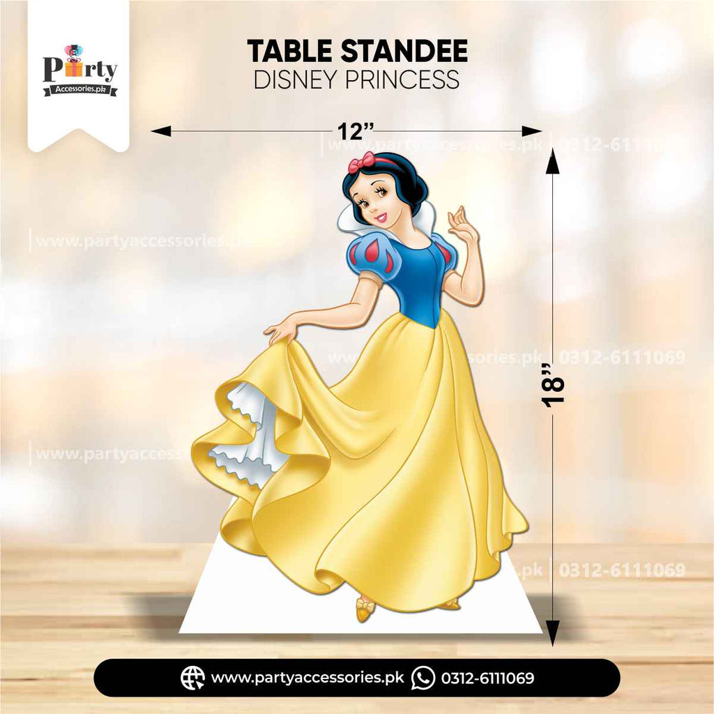 Disney princess theme table standee