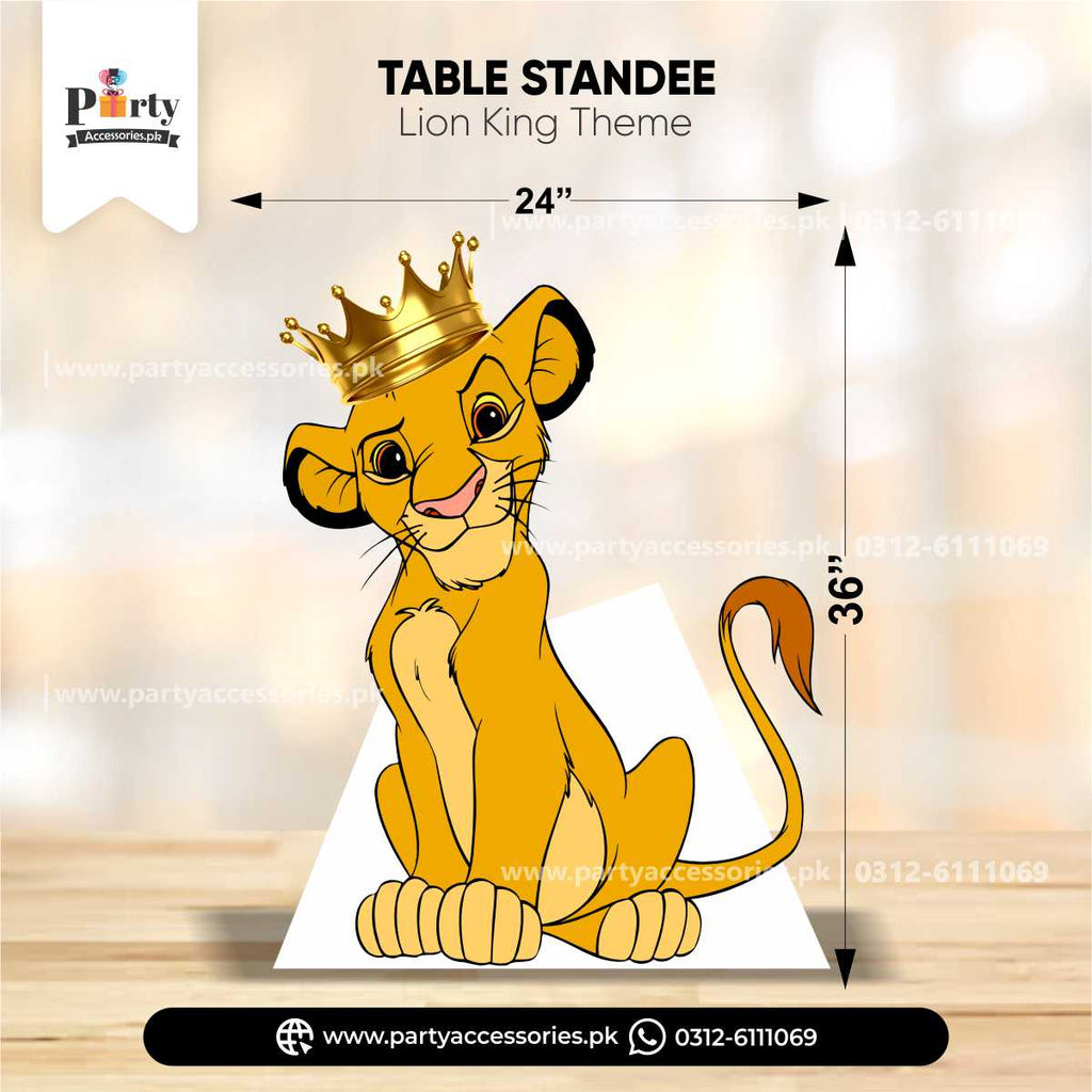 Lion King Theme Birthday Party Decoration | Standing Character Cutouts