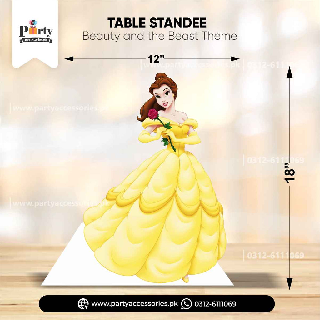 Beauty and the Beast Theme Table Standee 