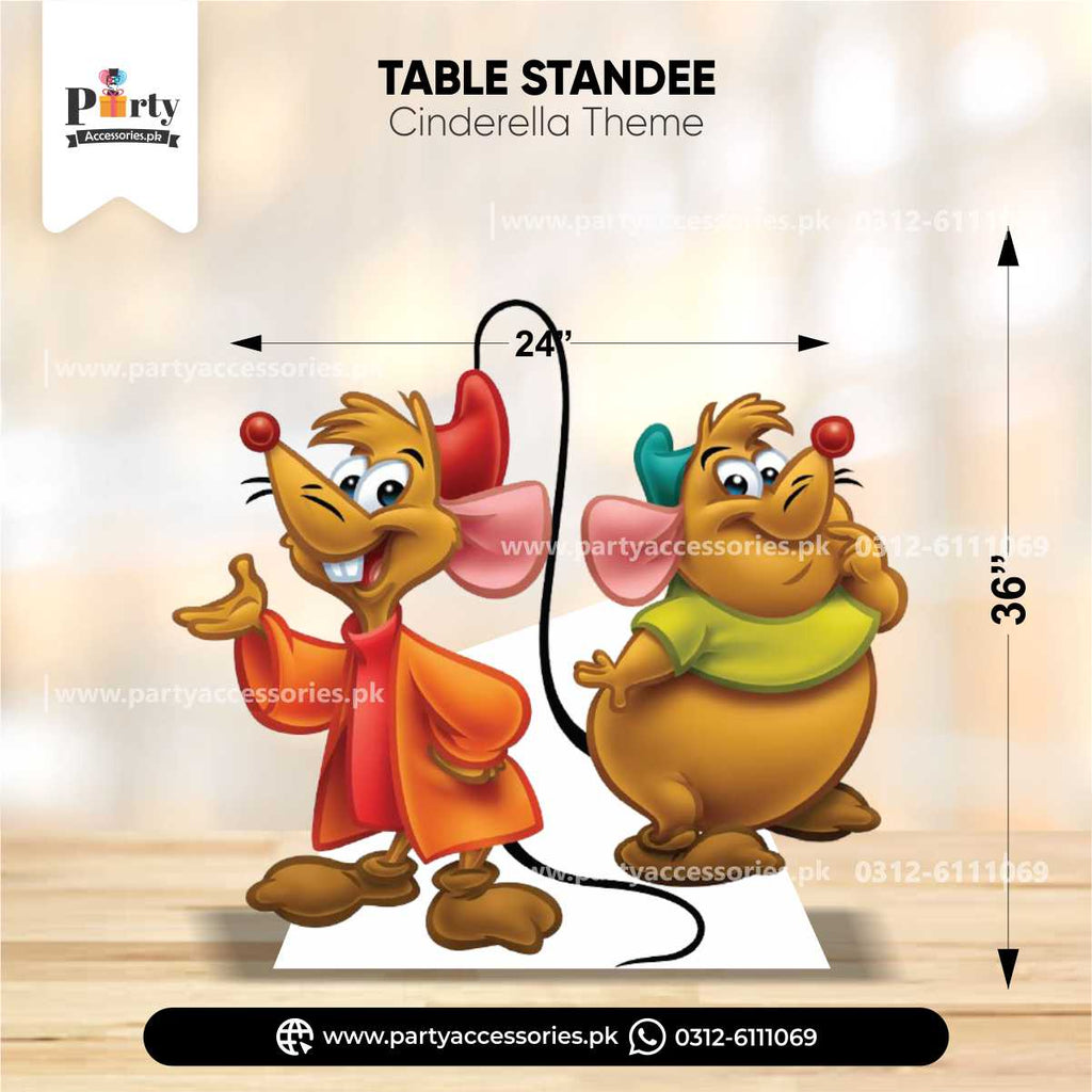 Cinderella Theme Standing Character Cutouts for Birthday Party Decoration
