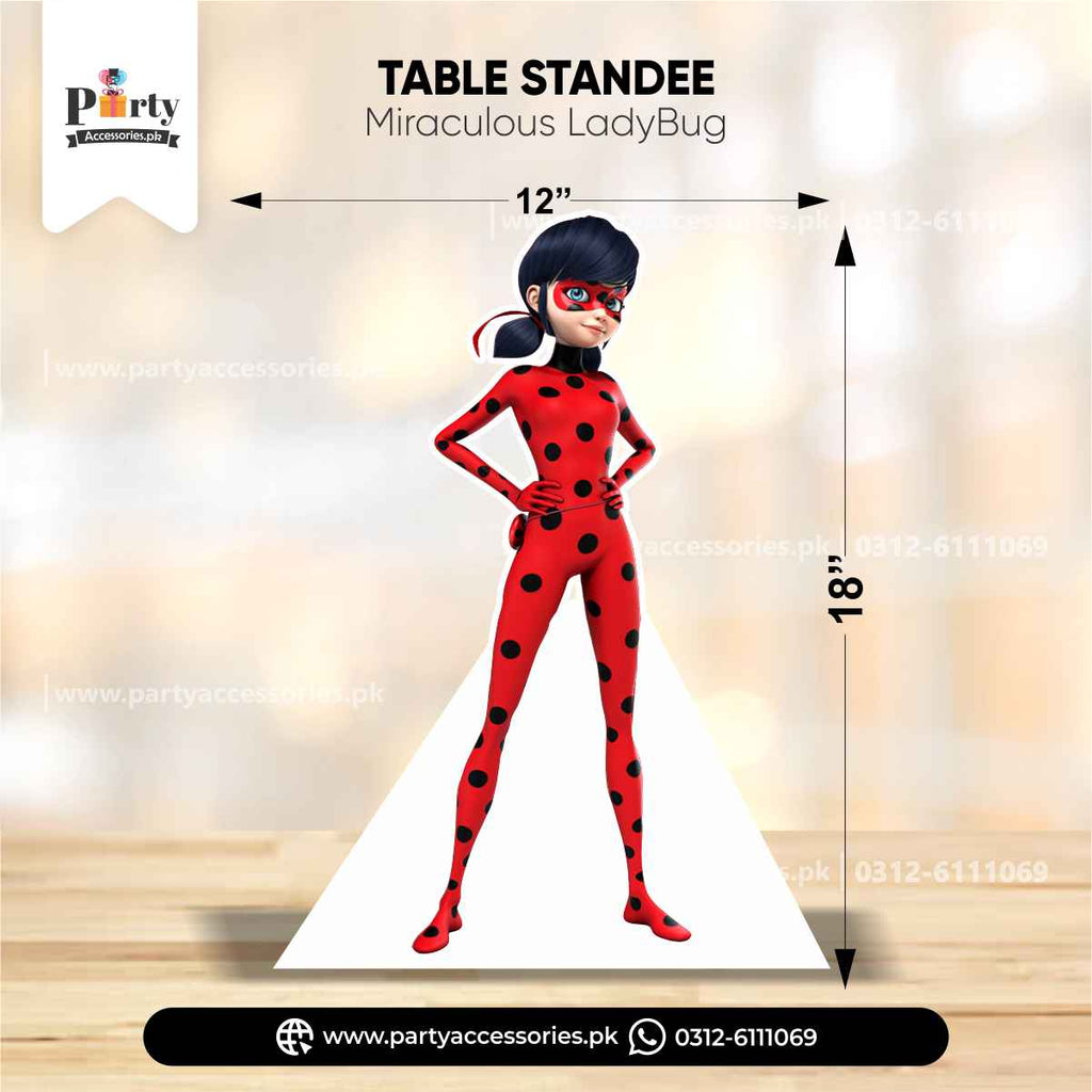 Miraculous ladybug theme table standee