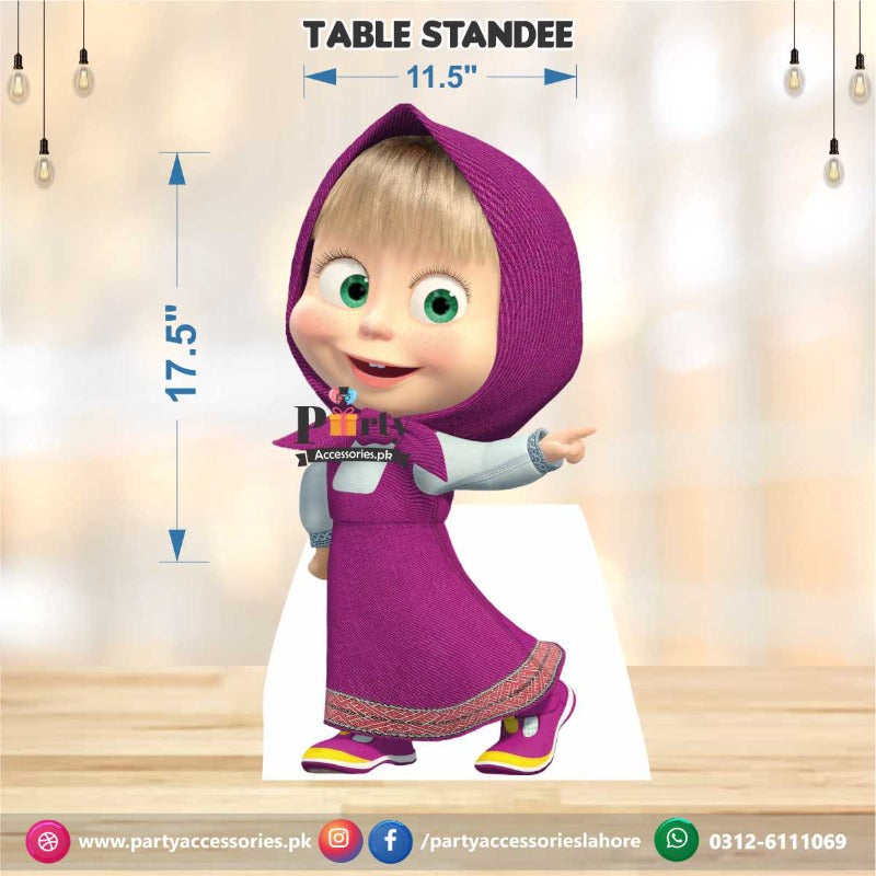 masha table standing character cutout for birthday party 