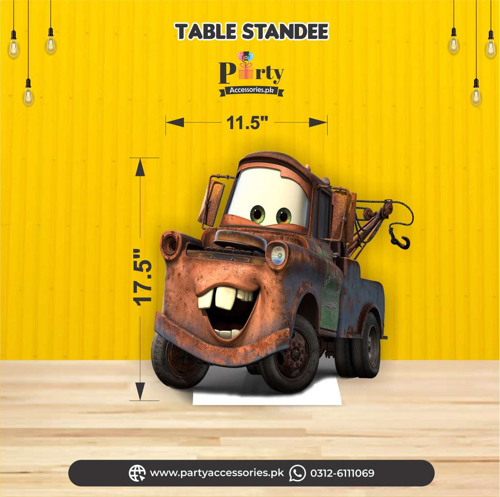 brown mcqueen car table cutout 