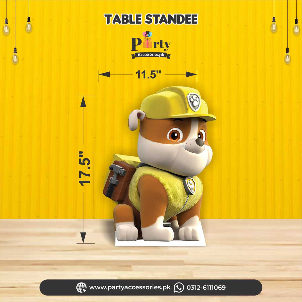 PAW Patrol theme Table standing character cutouts table cutouts  rubble
