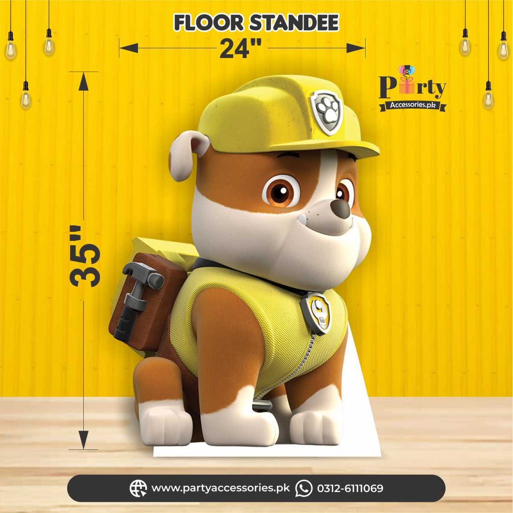 Customized PAW Patrol theme Table standing character cutouts rubble standee