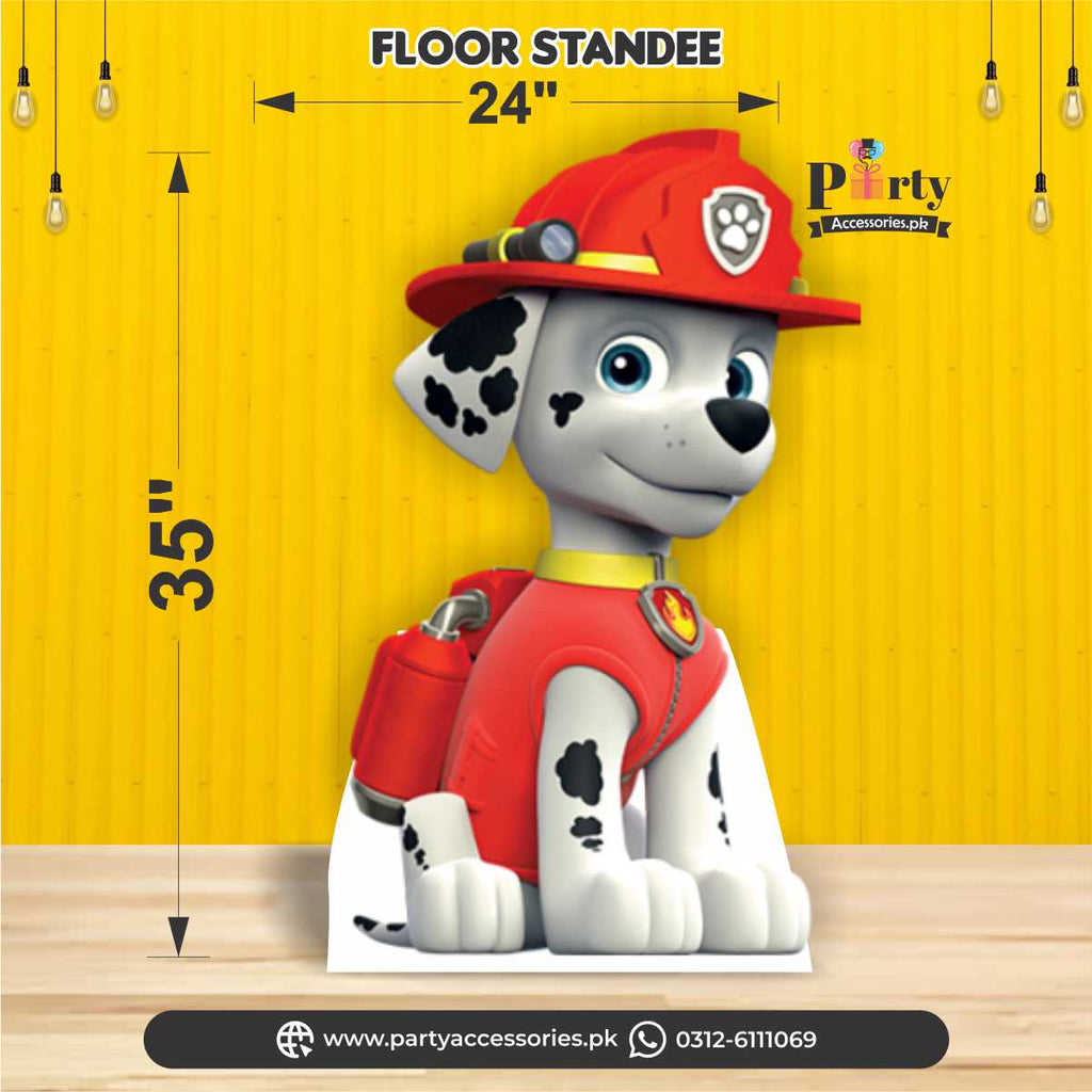Customized PAW Patrol theme Table standing character cutouts marshall standee