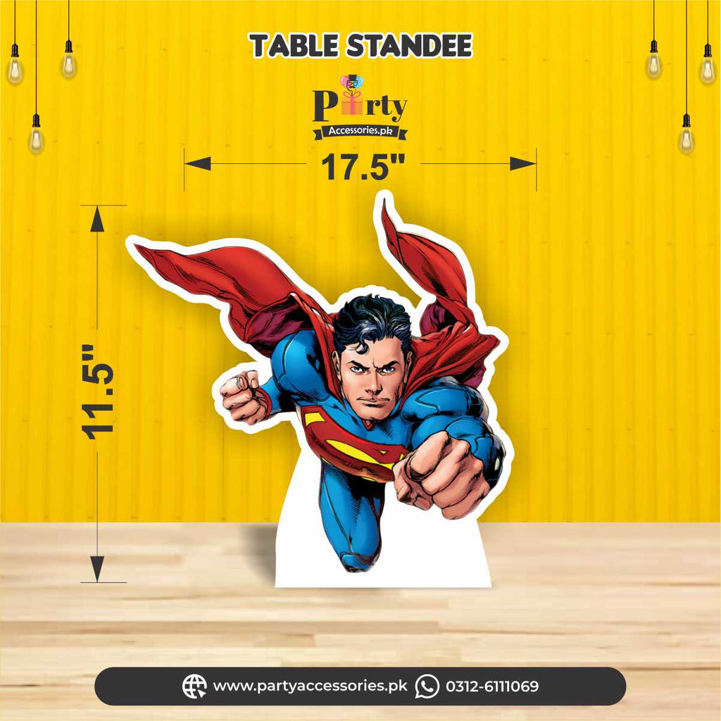 super man table cutout