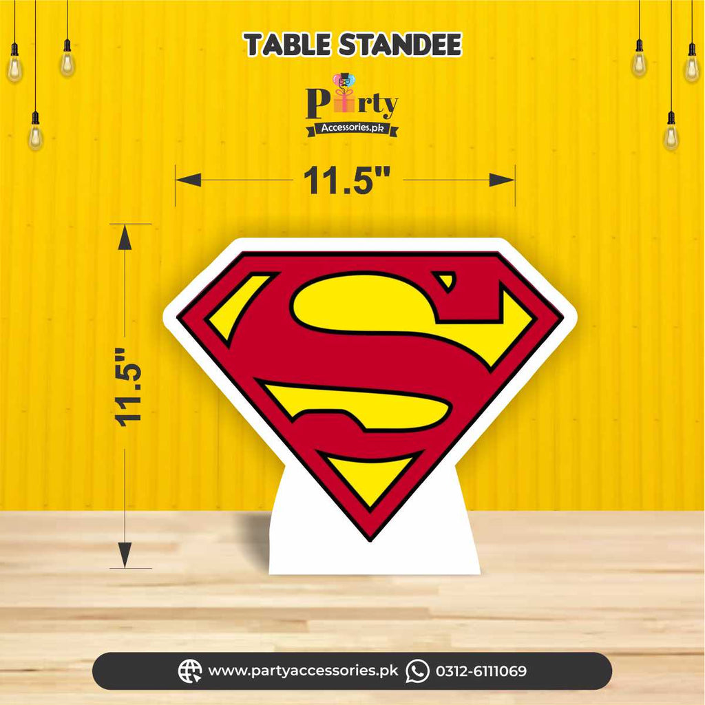 superman logo table cutout
