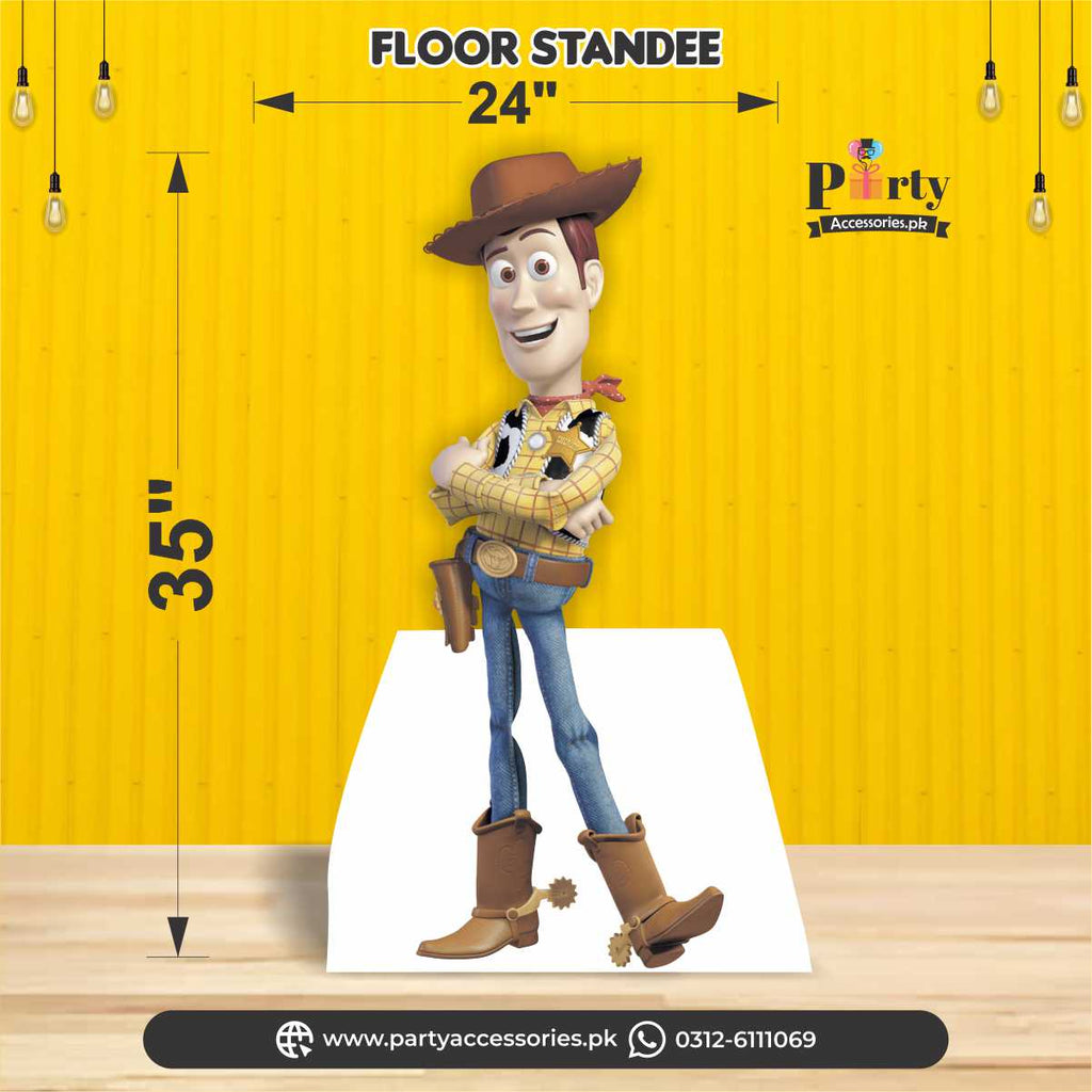 woody large floor standee