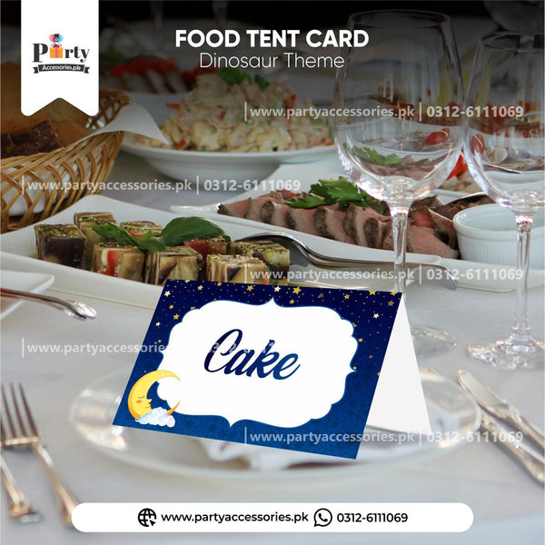 Customized Twinkle Star Theme Tent Cards