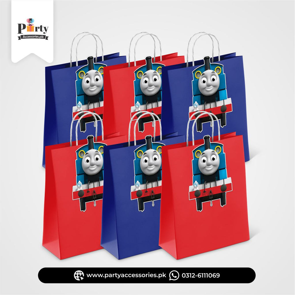 Thomas the Train Theme Birthday Goody Bags | Premium Party Favors 6 pcs Pack