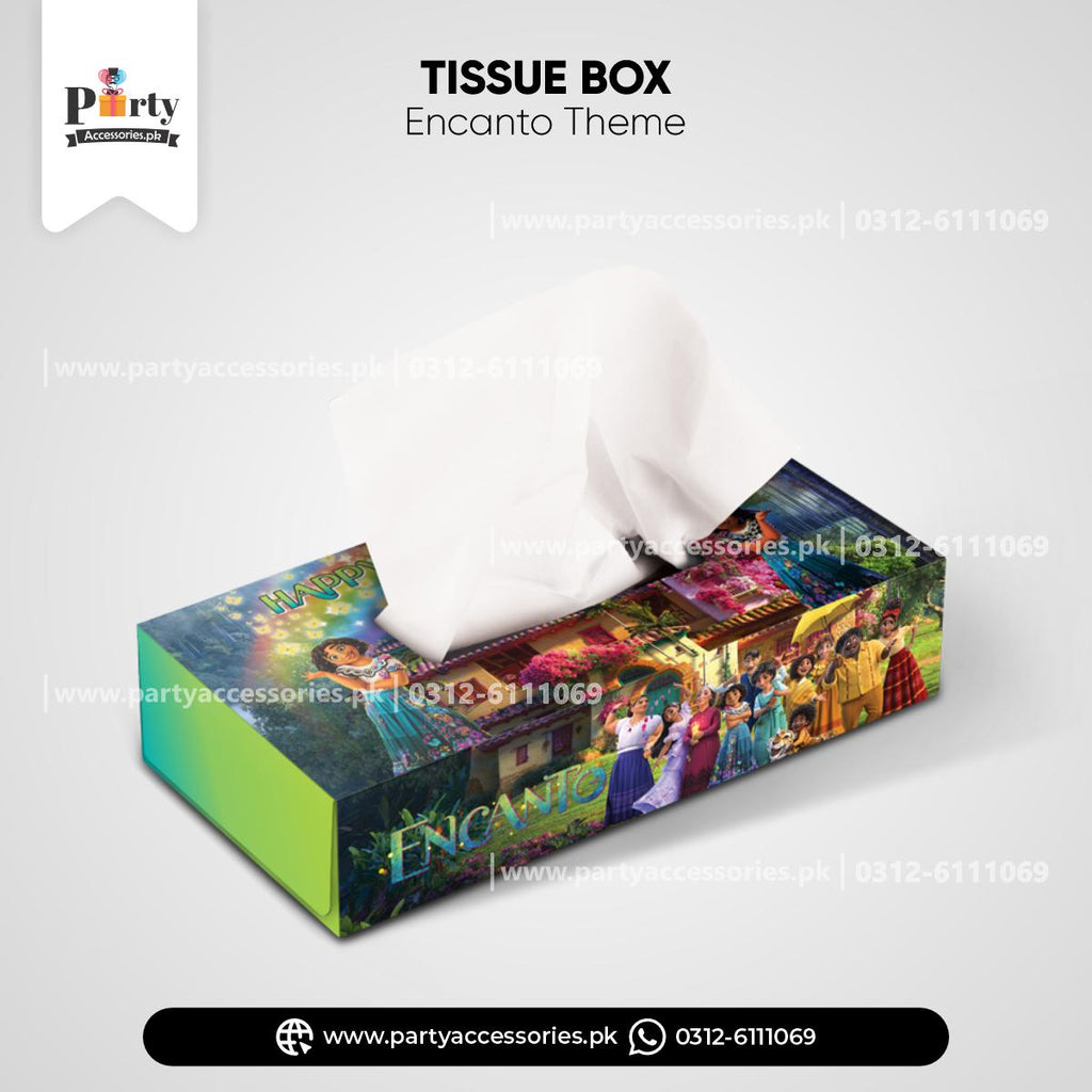 encanto theme customized tissue box 
