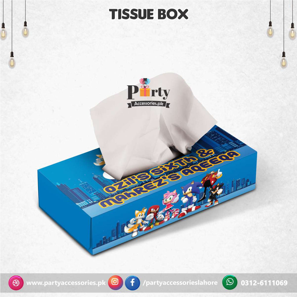 sonic theme customized tissue box