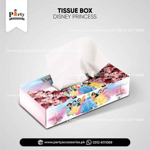 Disney princess theme customized tissue boxes 