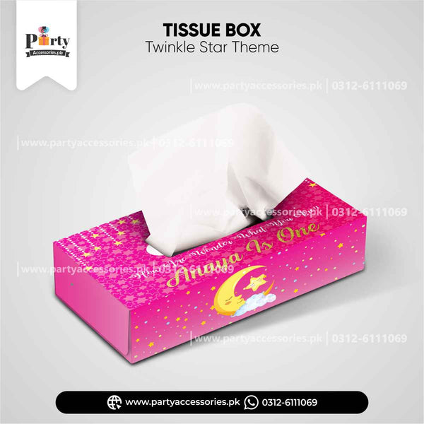 Customized Tissue Box Cover In Twinkle Star Theme