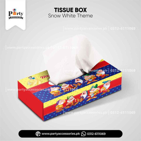 Customized Tissue Box in Snow White Theme 