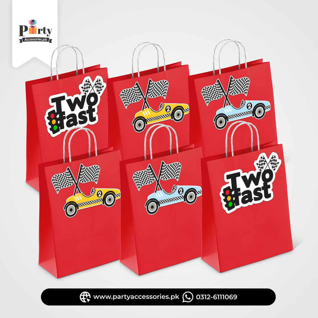 Two Fast Theme Birthday Goody Bags | Premium Party Favors 6 pcs Pack