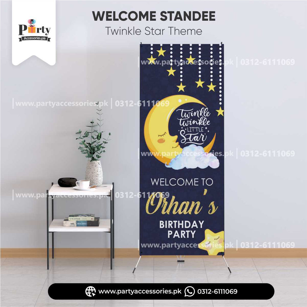 Customized Twinkle Star Theme Welcome Standee