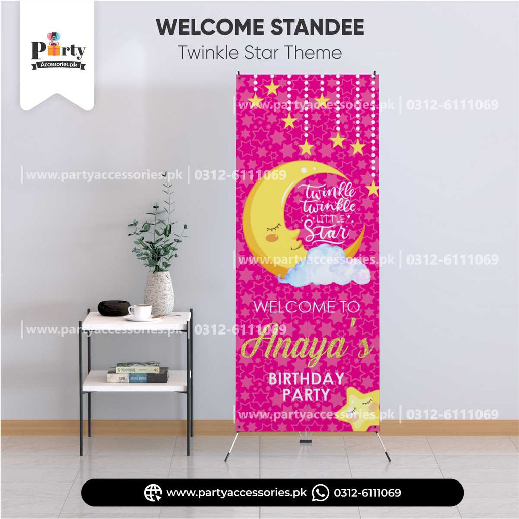 Twinkle Star Theme Welcome Standee