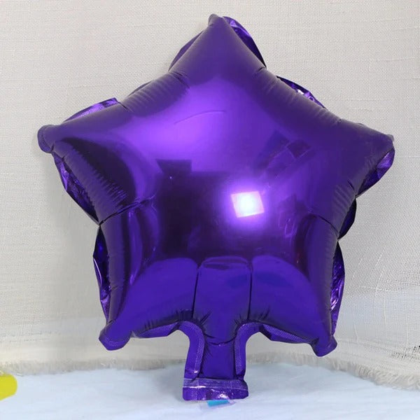 Star shape foil balloons in wednesday theme