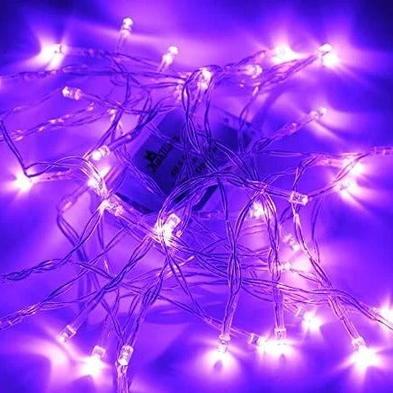 wednesday addams theme color Electric LED string fairy lights
