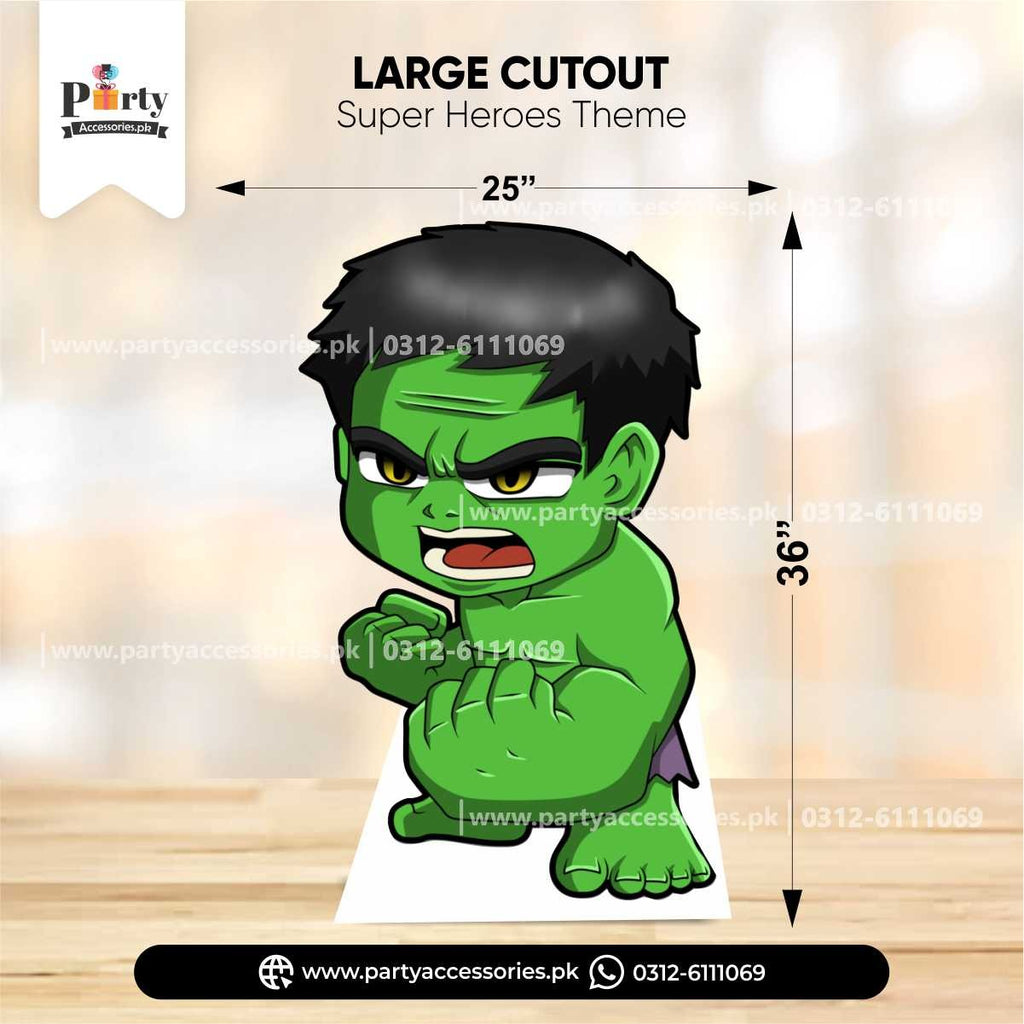 hulk theme large character cutout 