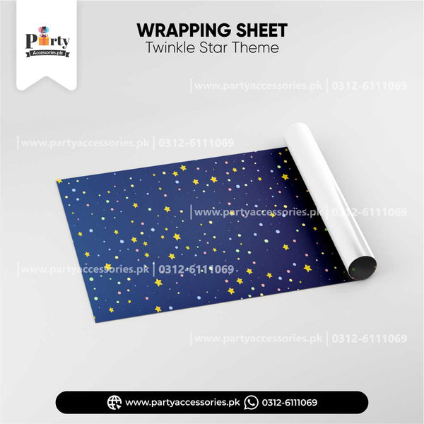 Twinkle Star Theme Gift Wrapping Sheet