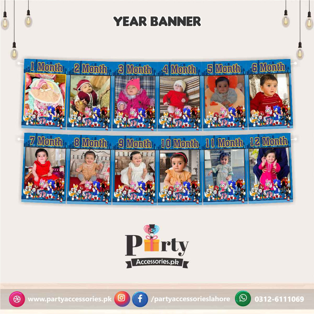 Customized printed Month wise Pictures banner 