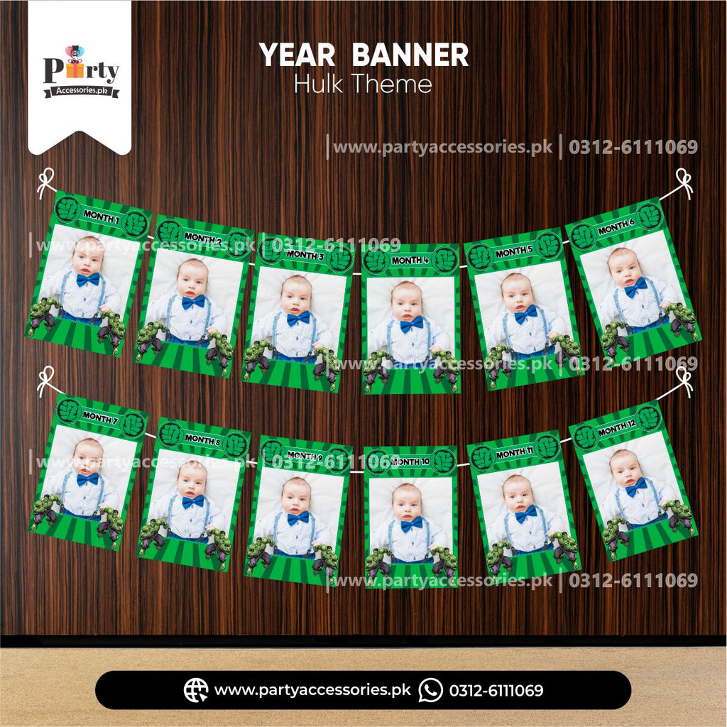 hulk theme customized year banner 