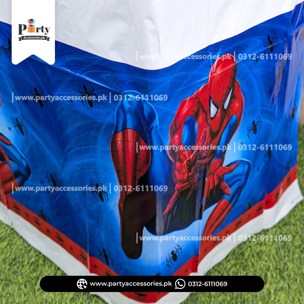 Spider Man Theme Table Top Sheet