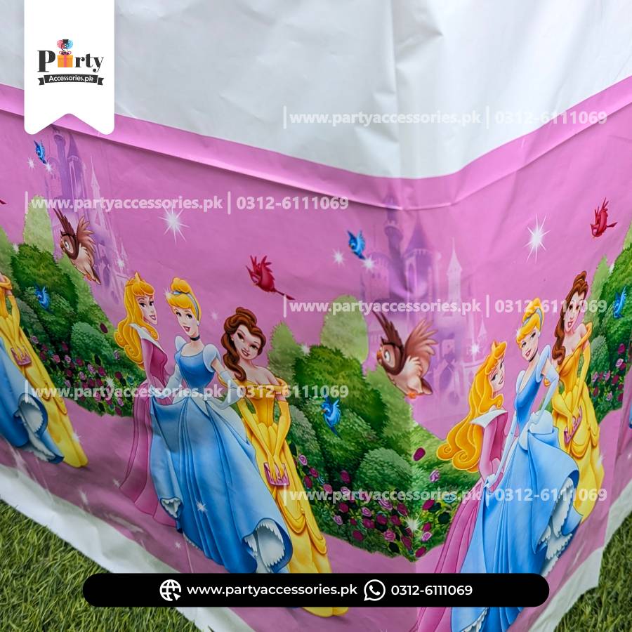 Disney princess theme table top sheet 